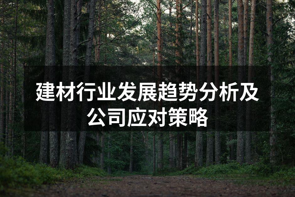 建材行业的未来趋势分析